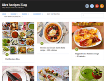 Tablet Screenshot of dietrecipesblog.com